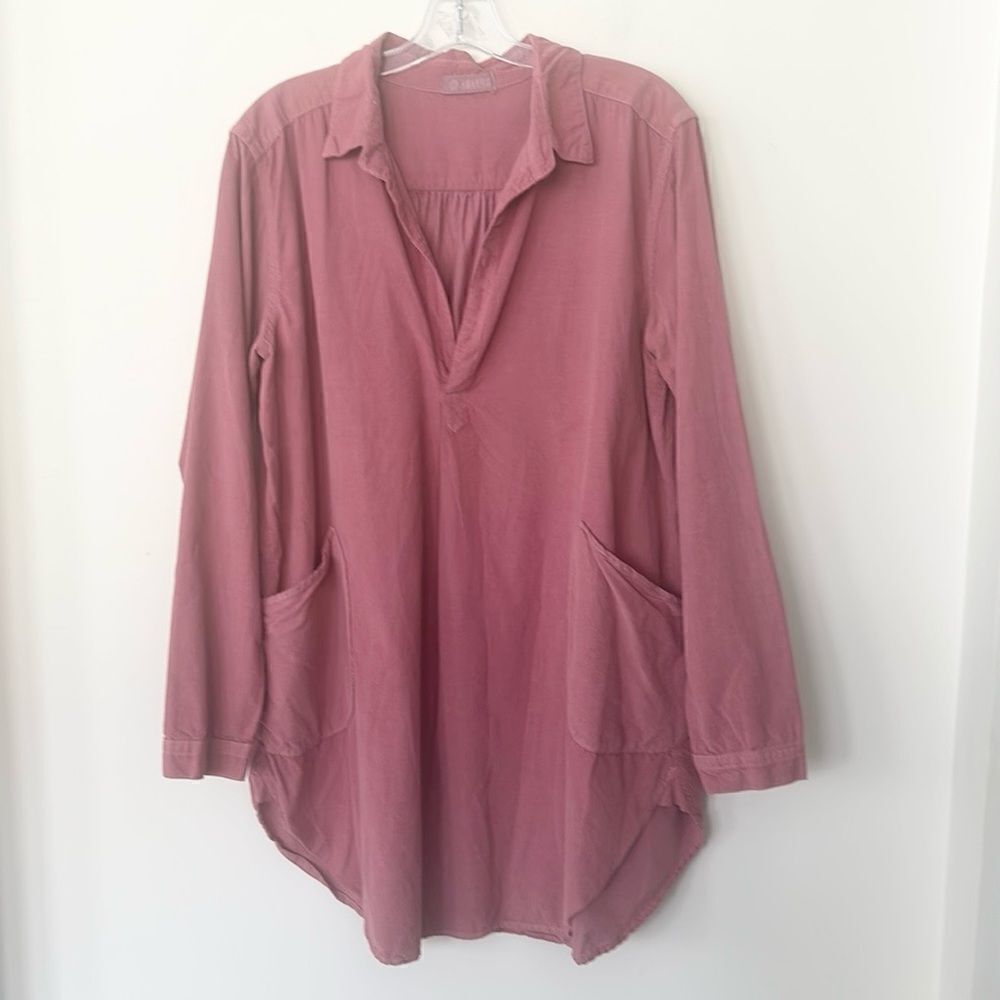 CP Shades Baby Corduroy Rose Shirt Dress M